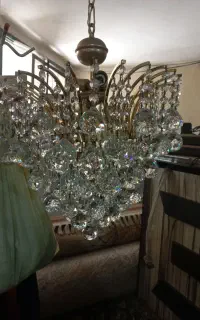 لوستر کریستال ۳۴شاخه پا به نو ۲عدد