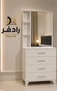 میز ارایش 4کشو/سایز70/اینه ریلی/تولیدی ماهور