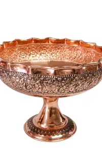 ست پذیرایی گل برجسته مسی (رنگ ثابت)