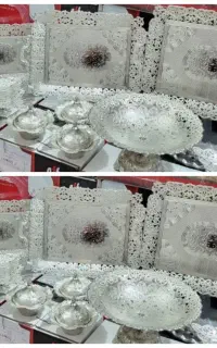 مجموعه پزیرایی سیلور های ترکیه ای سینی،میوه دون