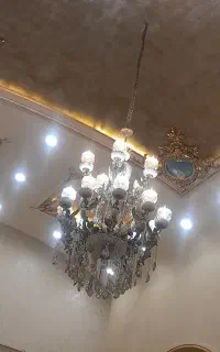 لوستر تمام برنز سنگین ۱۵ شاخه