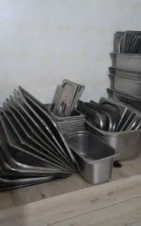 فروش تعدادی ظرف بنماری استیل اصل