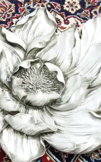 تابلو دیوارکوب گل و پروانه