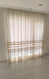 پرده برای پذیرایی عرض ۳.۲و۲.۳وارتفاع ۳