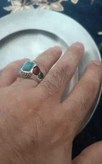 انگشتر نقره 7نگین خوش دست