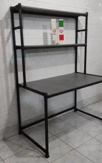 میز تحریر کتابخانه دار خاکستری