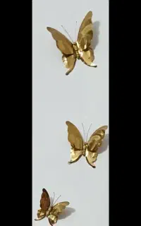 دیوار کوب پروانه برنزی