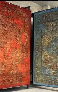 کلاریس فرش قرمز و سبز جدید 1200شانه و 1500