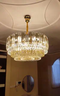 لوستر ۷۰سانت نئو کلاسیک فرانسوی ۱۸ چراغه