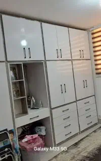 کمد دیواری متری 11 کابینت ملامین 20 ام دیف 25