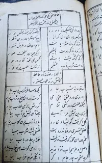 کتاب خطی قدیمی نستعلیق هر برگ یک اثر نفیس