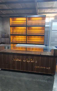 دکور ر قفسه۶۷ ویترین۶۶ پیشخوان کد۵۲ رگال۴۴
