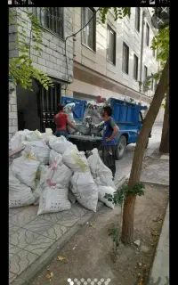 خاکبرداری خاک بردار حمل نخاله مصالح ساختمان نیسان