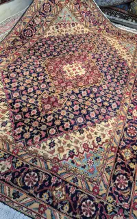 یک جفت فرش ۶ متری دستباف تبریز نقشه ماهی