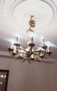 لوستر ۹ شاخه برنجی