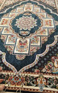 فرش ۱۲متری سرمه ای شیک