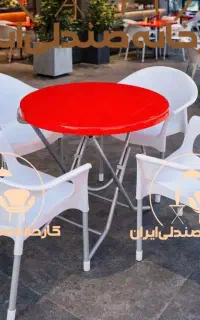 میز و صندلی پلاستیکی مدل مهران نهارخوری غذاخوری