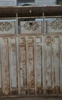 درب حیاط سه لنگه