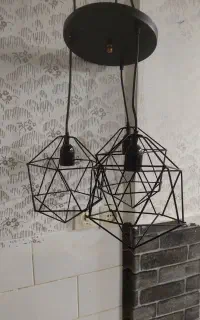 لوستر آویز سه شاخه و لوستر سقفی