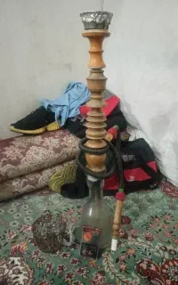 قلیان با همه وسایل وتنباکو پرتقال