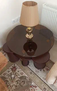 میز جلو مبلی و  ۴عدد میز عسلی