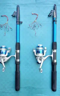 چوب ماهیگیری 2/10 با چرخ GL5000 دارای نخ ماهی گیری