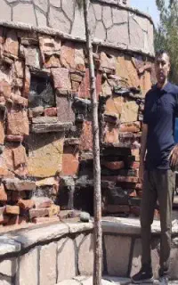 اجرای آبنما باربیکیو ستون سر در آتشکده ، آلاچیق