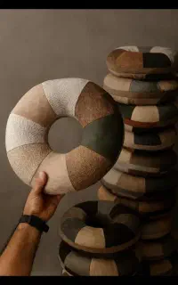 نشیمن .رینگی مربعی گردنی طبی
