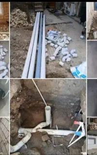 لوله کشی ساختمان آب و فاضلاب و عیب یابی گنجعلی