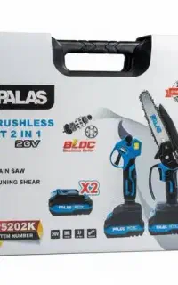 ست قیچی و اره زنجیری شارژی پالاس مدل P5202K