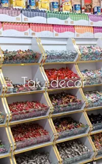 قفسه شکلاتی.. حبوبات وحبوبات ت استند،دکور