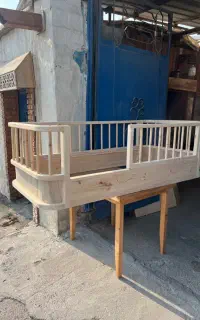 تخت کودک چوبی کروو