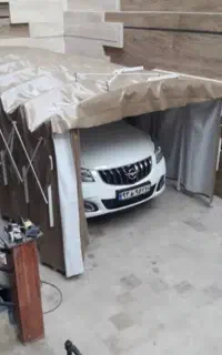 سایبان آکاردئونی ماشین