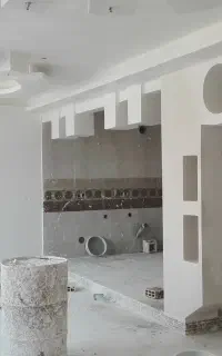 گچکاری     تعمیرات  لکه گیری گچ خاک ساختمان سیمان