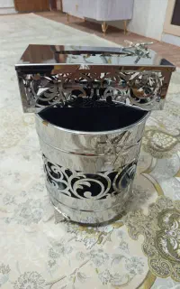 سطل اشغالی جا دسمال کاغذی استیلی