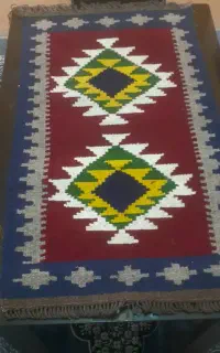 گلیم دستبافت نفیس پشمی