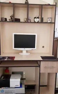 میز تحریر کتابخانه دار چوب با روکش MDF  میز تحریر