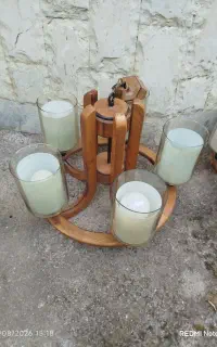 یه جفت لوستر چوبی سالم بدون خط و خش