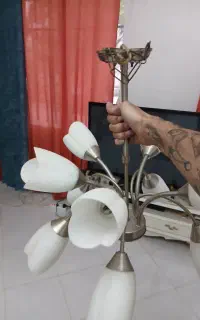 لوستر استیل سالم 10شاخه