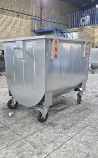 شرکت تولیدی سطل زباله گالوانیزه شهری مکانیزه