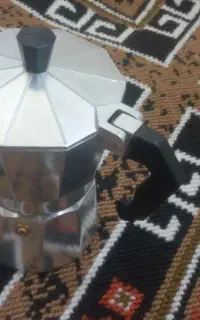 قهوه جوش سه نفره ودوعددسلف سرویس استیل