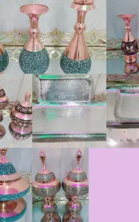 ظروف مسی خاتم کاری نو
