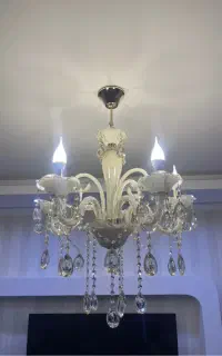 فروش لوستر کریستالی وارداتی ۵شعله