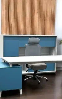 مبل اداری چسترفیلد+میزکانترفلز کتابخانه صندلی ثابت
