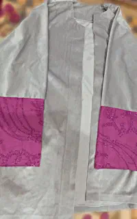 مانتو مجلسی شیک و خاص طوسی سرخابی