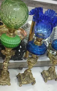 چراغ نفتی پایه برنجی