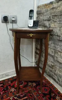 میز تلفن چوبی
