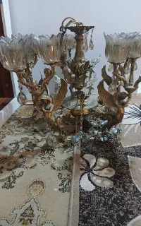 لوستر سقفی برنجی
