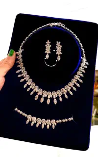 سرویس عروس جواهری طرح روناک کپی طلا