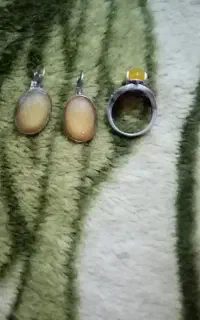 انگشتر و گوشوار نقره شرف شمس